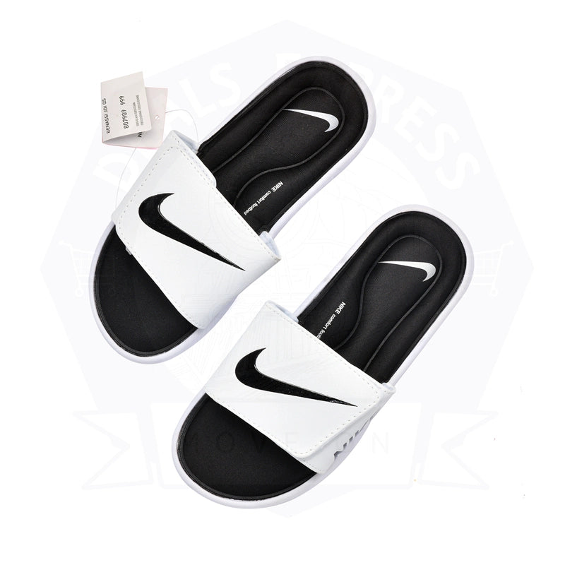 NIKE FOAMED SLIDS WHITE