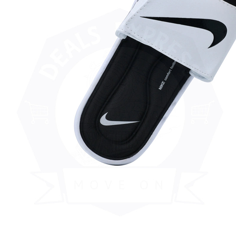 NIKE FOAMED SLIDS WHITE