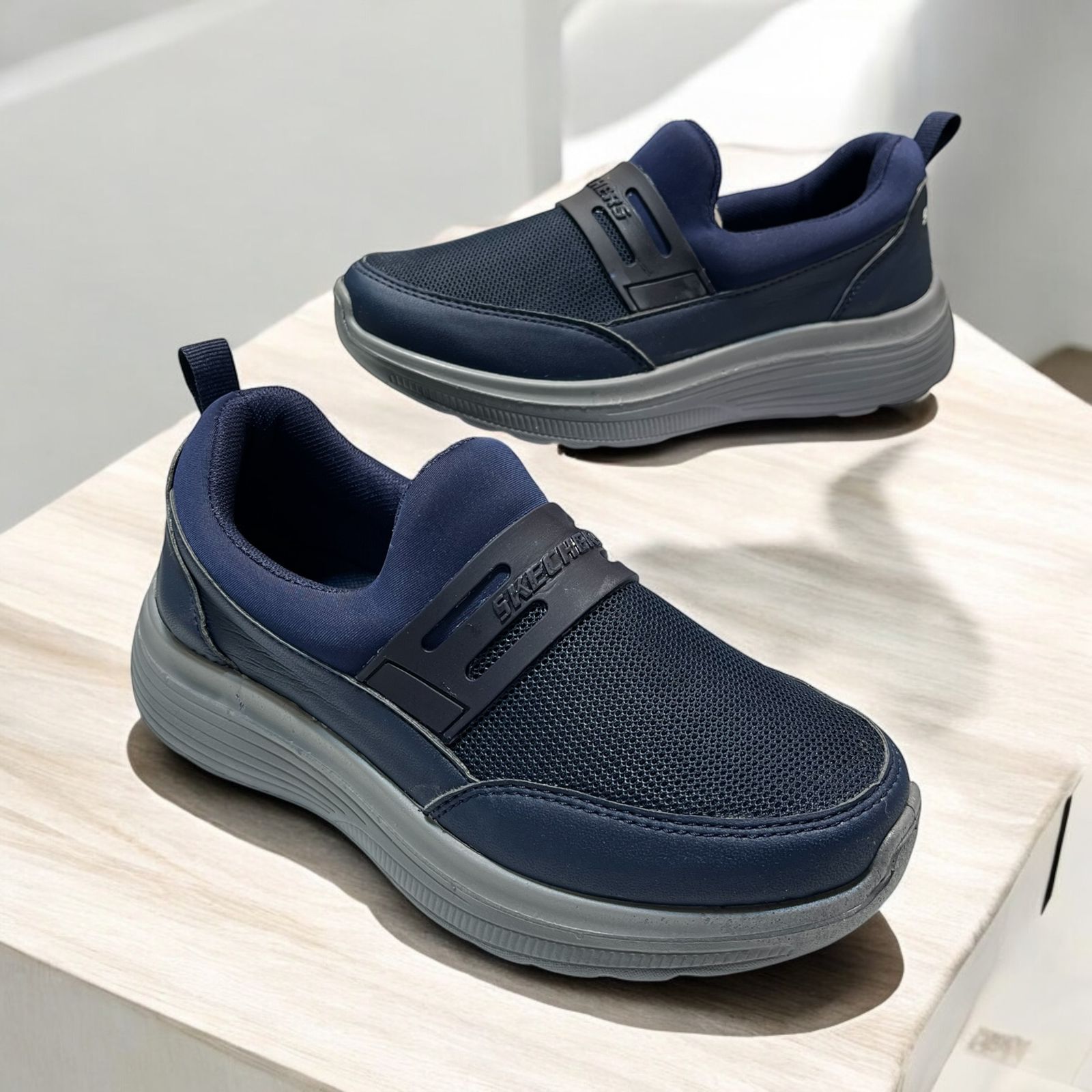 LATEST SKECHERS SHOES BLUE (SR888)