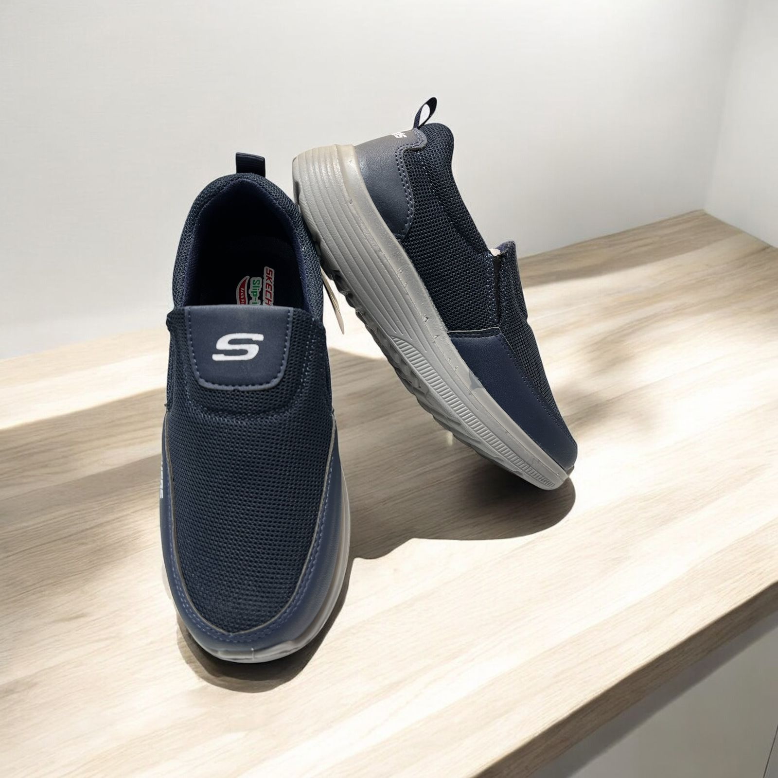 LATEST SKECHERS SHOES BLUE (SR777)