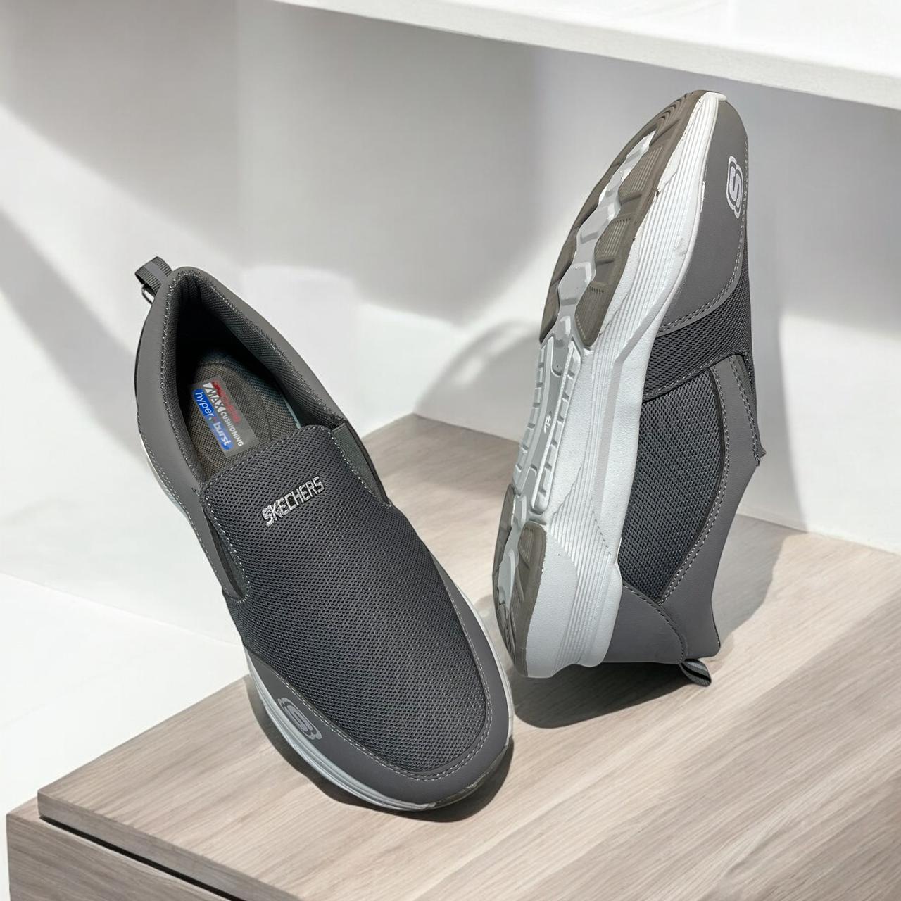 LATEST SKECHERS SHOES GREY (SK G1012)