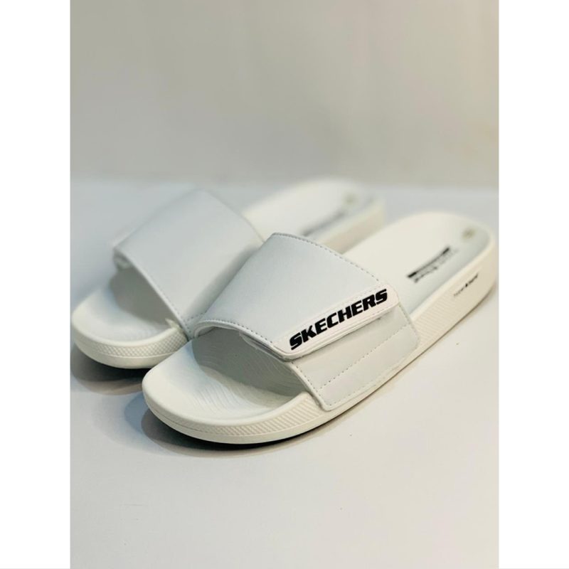 SKECHERS WHITE COMFORT SOFT SLIPPER
