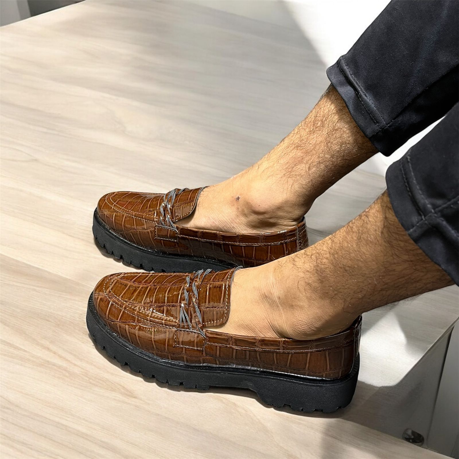 LOFFER SHOES COLOR BROWN