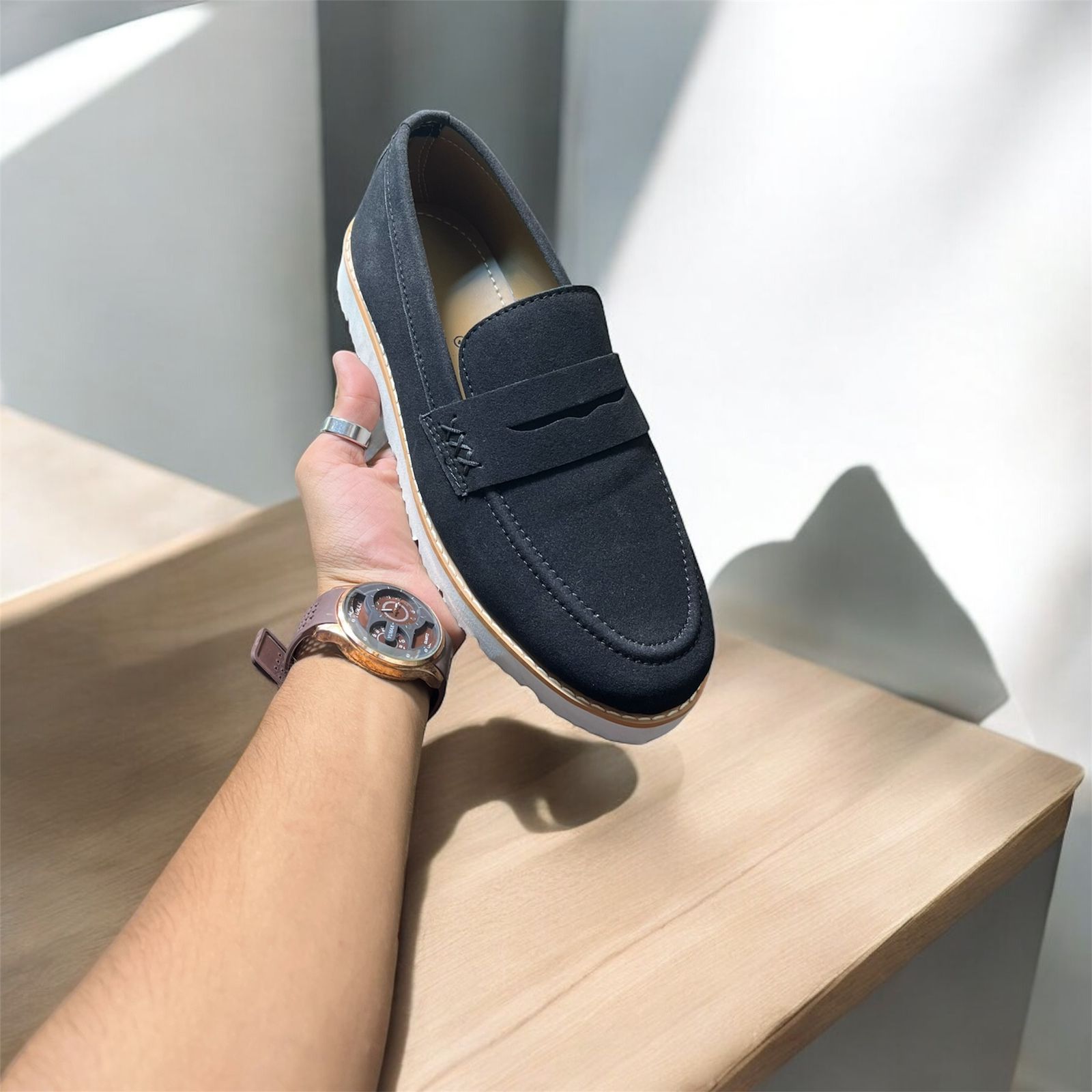 LATEST LOFFER SHOES COLOR BLACK