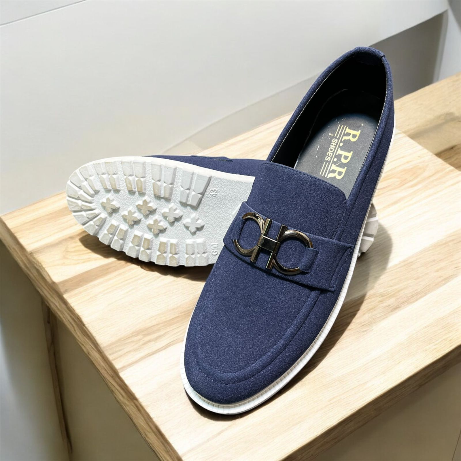 LATEST LOFFER SHOES COLOR BLUE