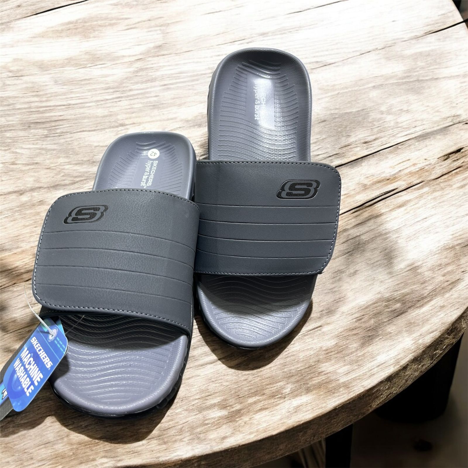 IMPORTED SKETCHER GO WALK SLIDES (USA2 GREY )