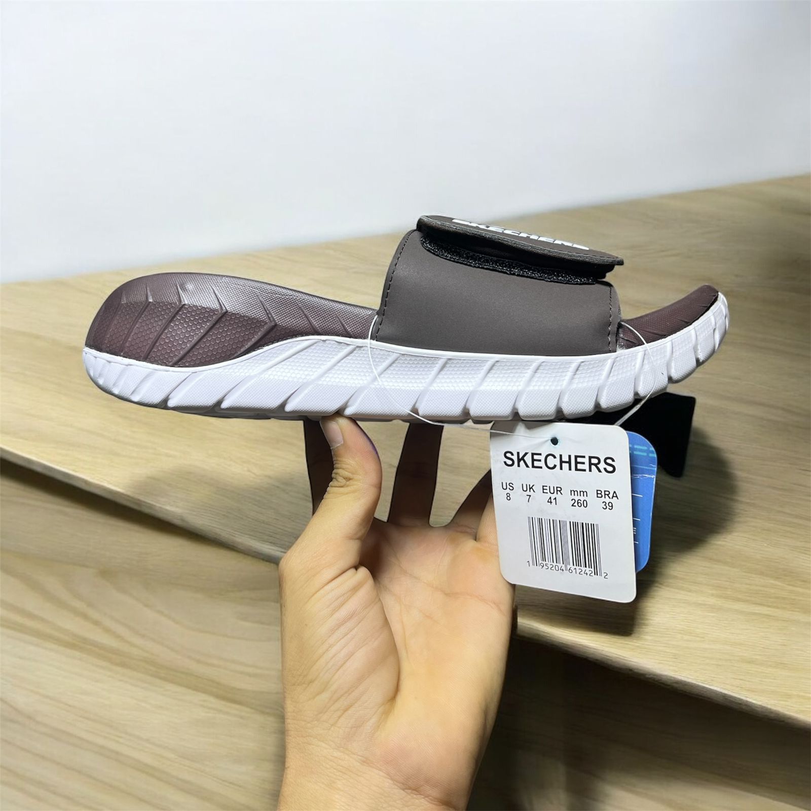 IMPORTED SKETCHER GO WALK SLIDES (USA1 BROWN)