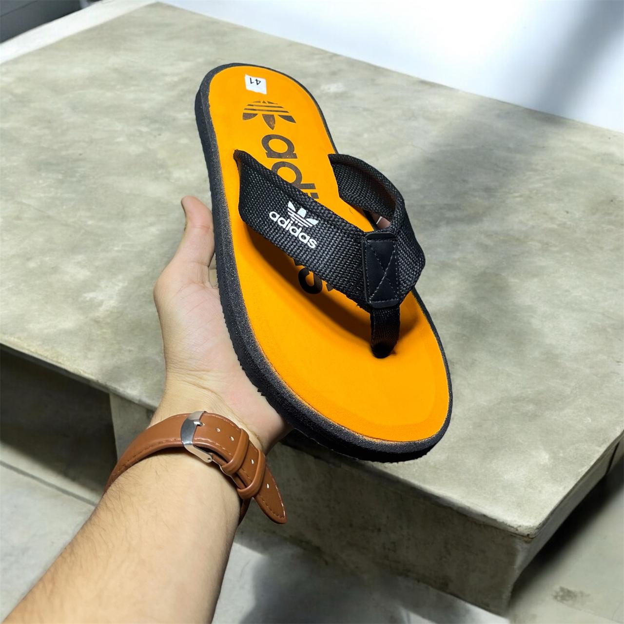 ADDIDAS FLIP FLOP SUMMER  SLIPPER ORANGE COLOR