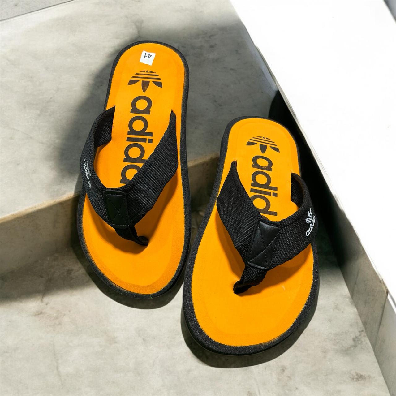 ADDIDAS FLIP FLOP SUMMER  SLIPPER ORANGE COLOR