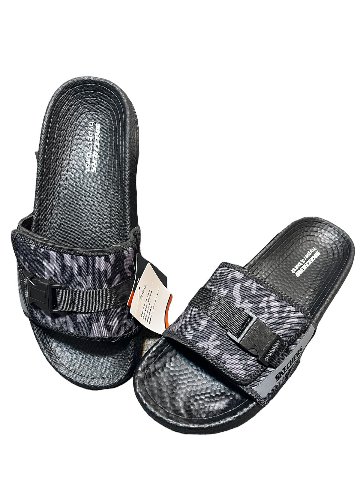 SKETCHERS SLIDS CAMO BLACK