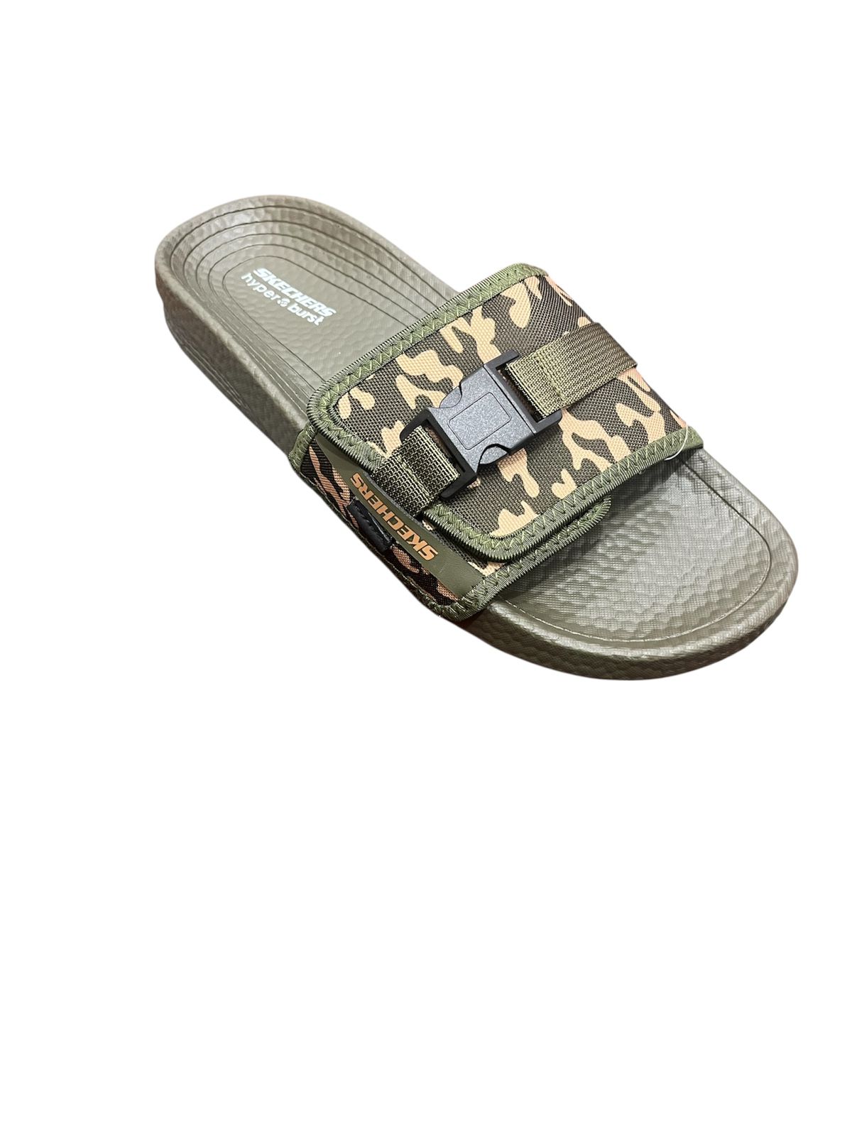 SKETCHERS SLIDS CAMO GREEN