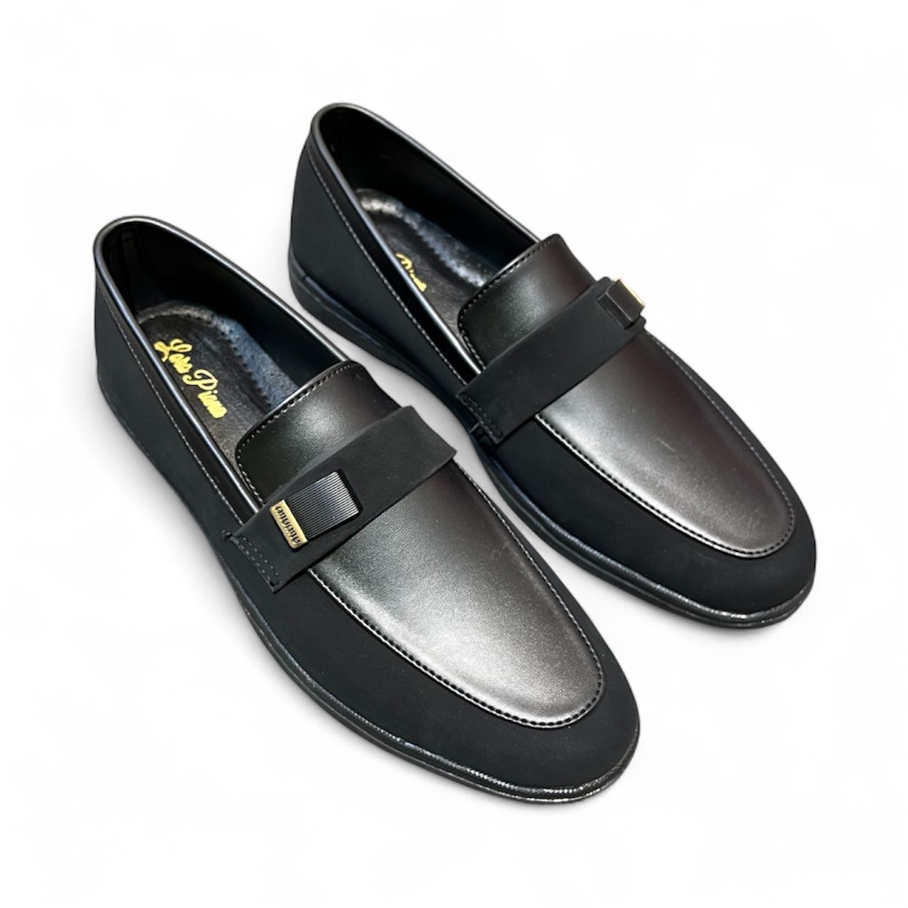 LORO PIANA BLACK LOFFERS