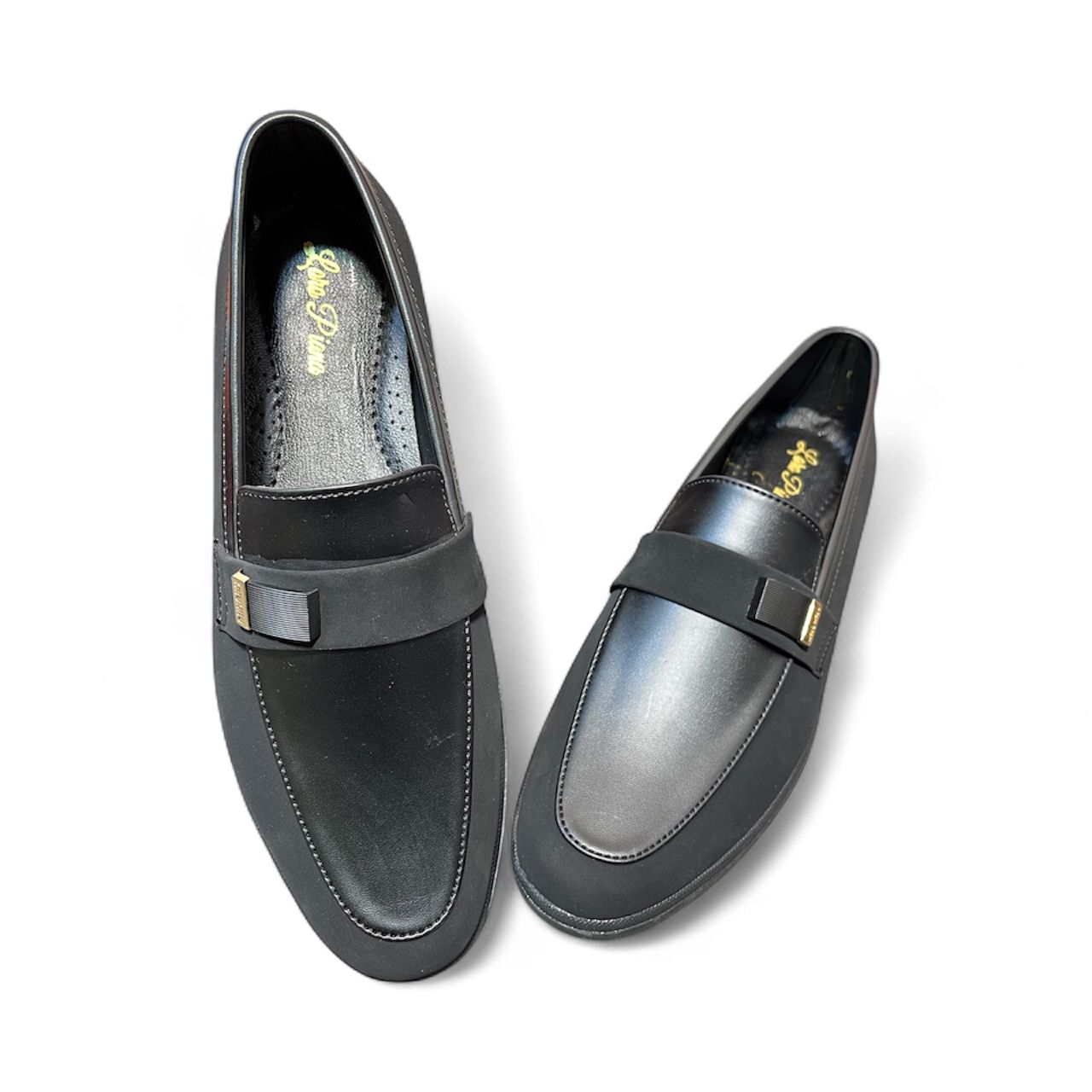 LORO PIANA BLACK LOFFERS