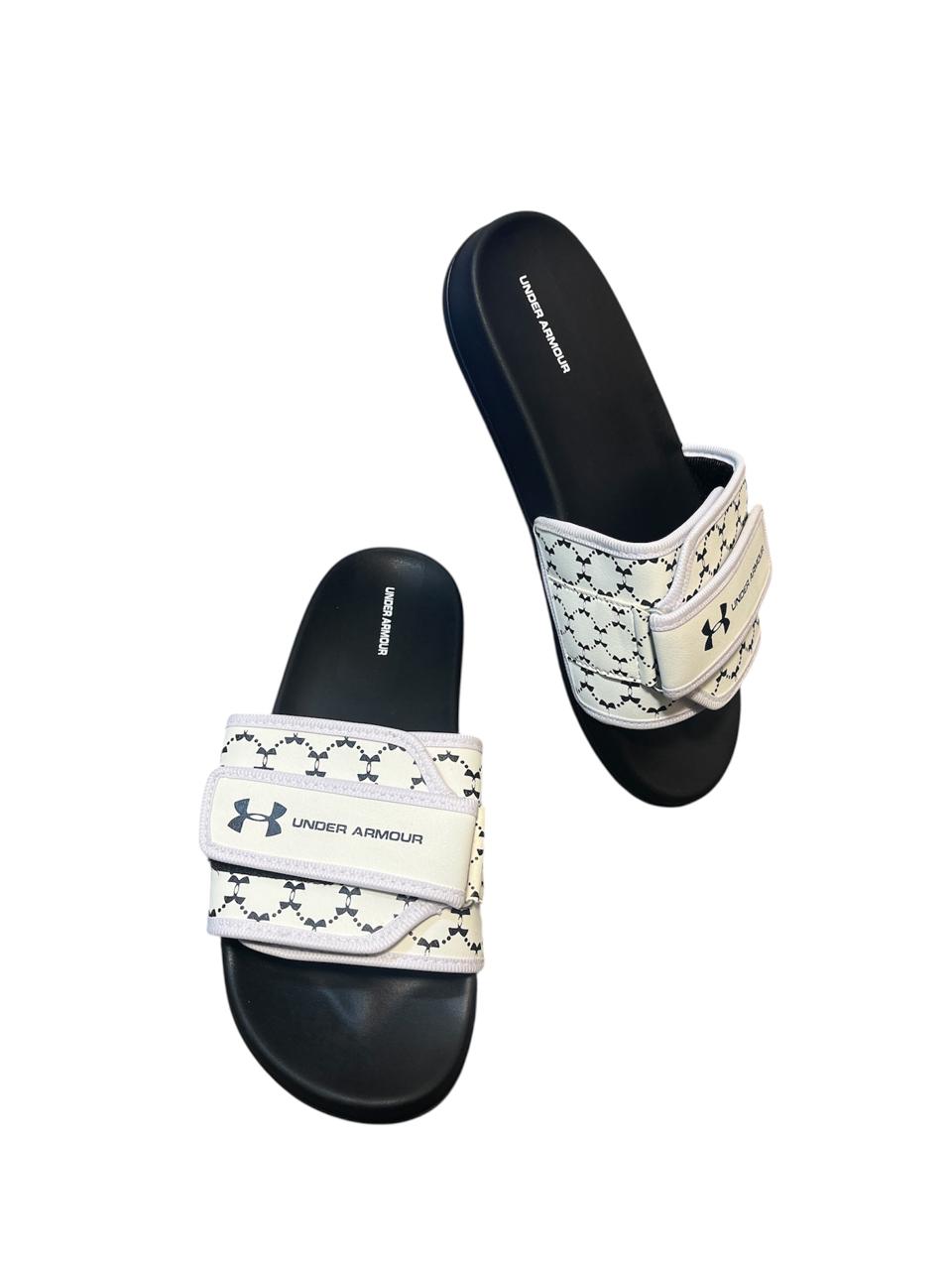 UNDER ARMORE ADJUSTABLE WHITE SLIDS
