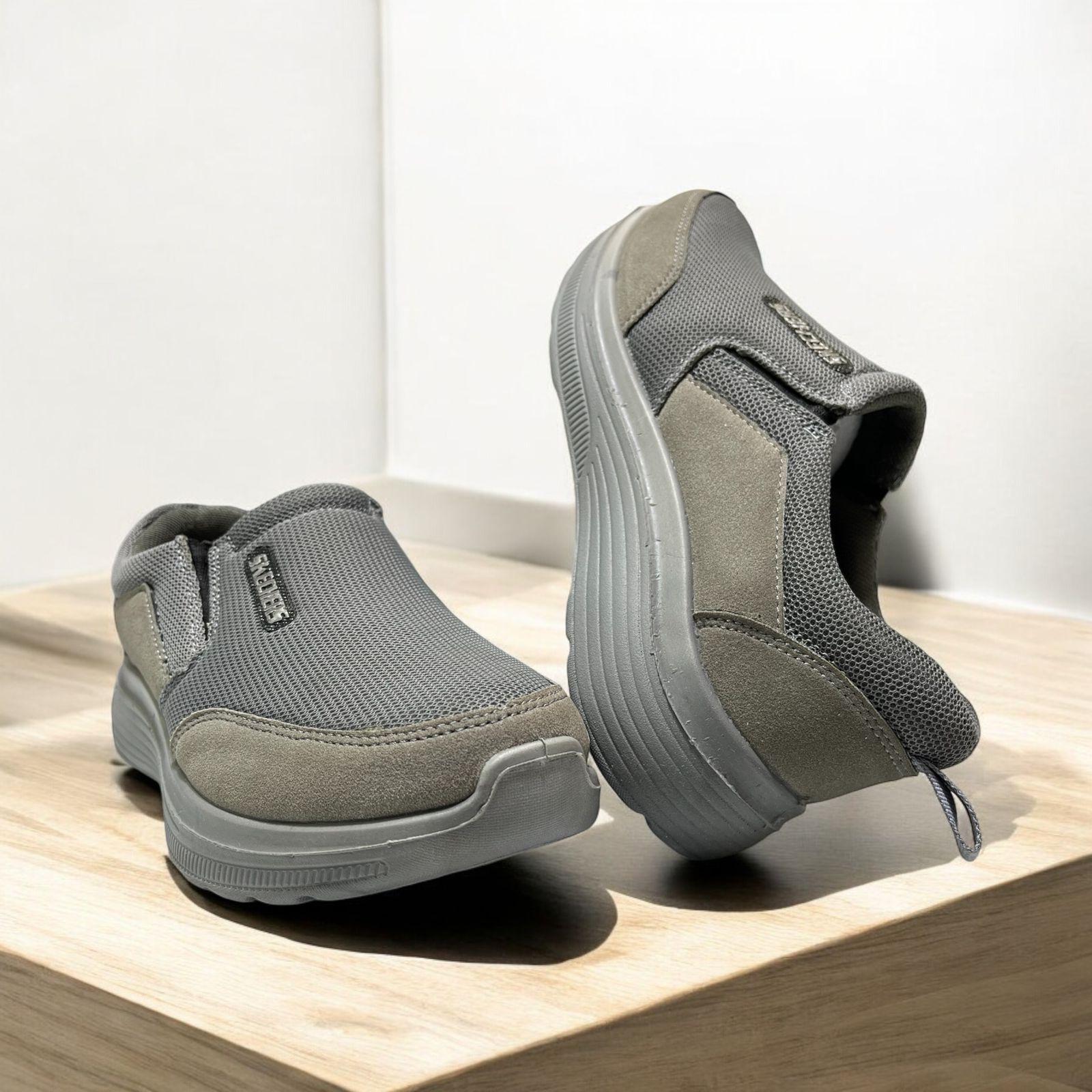LATEST SKECHERS SPORTS SHOES GRAY